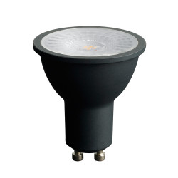 Лампа светодиодная Feron.PRO LB-1607 MR16 GU10 7W с линзой OSRAM 110 градусов теплый свет (2700K), черный