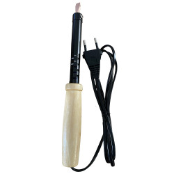 Паяльник с деревянной ручкой STEKKER PLE110-40 230V 40W нихромовый нагреватель, долговечное жало