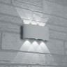 Светодиодный уличный настенный светильник Feron Нью-Йорк DH101 6х1W теплый свет (3000К) белый 48099 