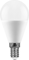Лампа светодиодная Feron Шар E14 11W теплый свет (2700К) LB-750