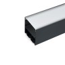 Профиль накладной Feron CAB269 алюминиевый 2м, черный 48150 