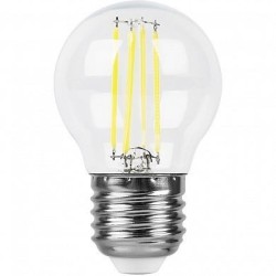 Лампа светодиодная Feron LB-515 шарик G45 E27 15W теплый свет (2700K)