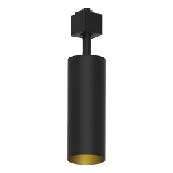 Трековый светильник Feron AL155 под лампу GU10 на однофазный шинопровод, черный, золото