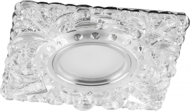 Светильник встраиваемый с белой LED подсветкой Feron CD920 потолочный MR16 G5.3 прозрачный, артикул FERON 28895 Светильник встраиваемый с белой LED подсветкой Feron CD920 потолочный MR16 G5.3 прозрачный, артикул FERON 28895