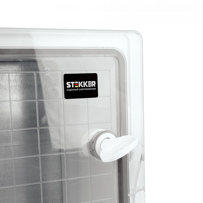 Корпус пластиковый ЩМПп STEKKER EBX60-6/06-65 IP65 c прозрачной дверью (400*300*165) пластик, серия ArcaWP65+, артикул STEKKER 50721
