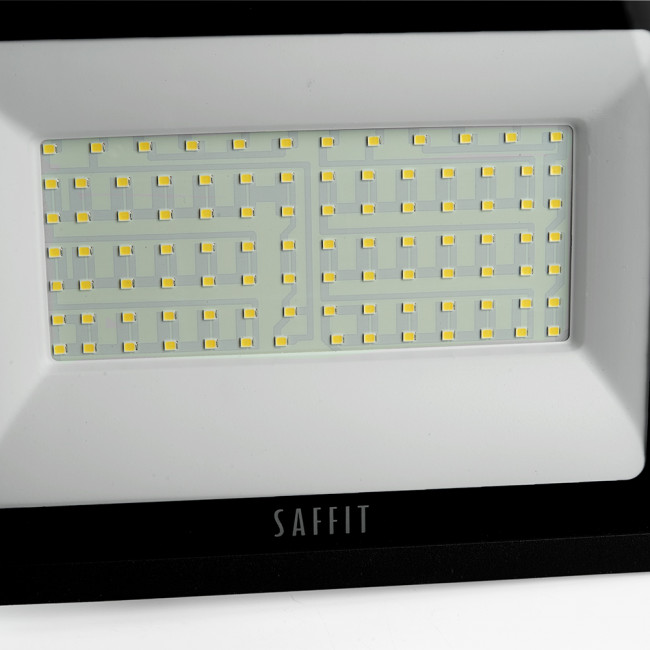 Светодиодный прожектор SAFFIT SFL90-100 IP65 100W 4000K черный, артикул SAFFIT 55230 Светодиодный прожектор SAFFIT SFL90-100 IP65 100W 4000K черный, артикул SAFFIT 55230