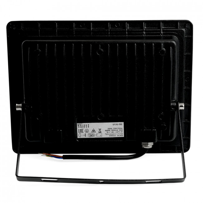 Светодиодный прожектор SAFFIT SFL90-100 IP65 100W 4000K черный, артикул SAFFIT 55230 Светодиодный прожектор SAFFIT SFL90-100 IP65 100W 4000K черный, артикул SAFFIT 55230