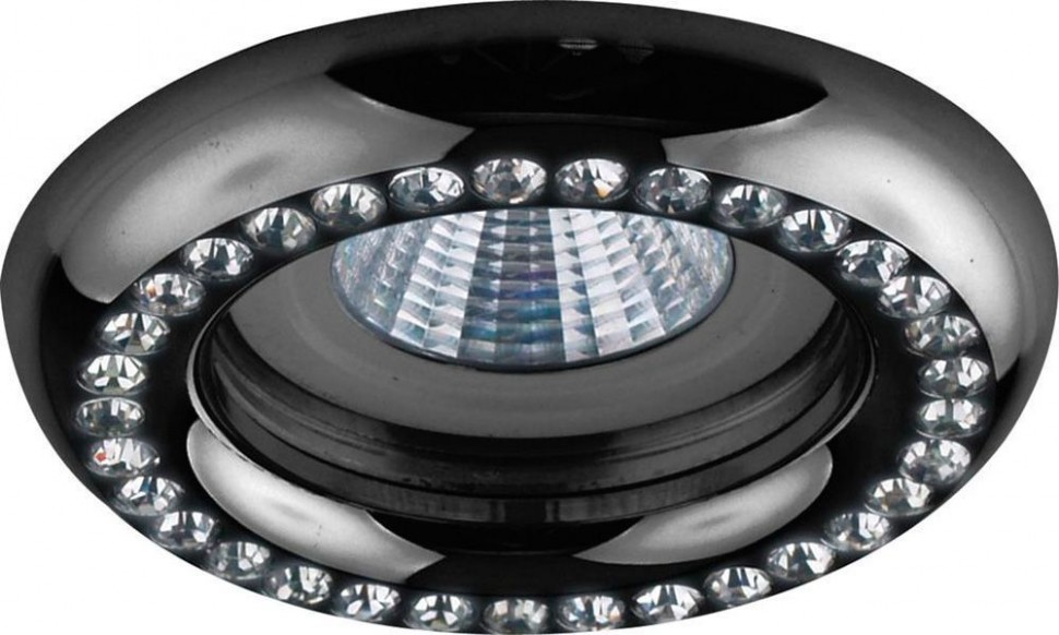 Светильник потолочный  MR16 MAX50W 12V G5.3, прозрачный, черный, DL113-C