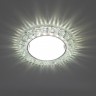 Светильник встраиваемый с холодной белой (6400К) LED подсветкой Feron CD4045 потолочный GX53 без лампы, прозрачный, хром 41409 