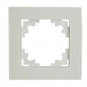 Рамка 1-местная STEKKER GFR00-7001-01M серия Катрин, белый матовый 49594 