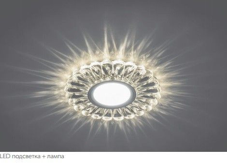 Светильник встраиваемый с белой LED подсветкой Feron CD901 потолочный MR16 G5.3 белый, артикул FERON 28844