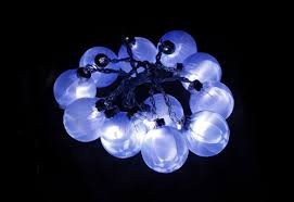 Гирлянда 3V 10 LED белый, цвет стекла: фиолетовый, 0.06W, 20mA,  батарейки 2*АА,  IP 20, шнур 0,5м х0,12мм, CL551 26765 