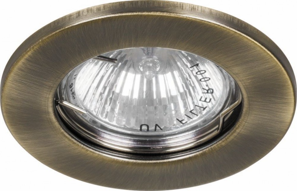 Светильник потолочный, MR16 G5.3 античное золото, DL10 15206 