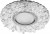 Светильник встраиваемый с белой LED подсветкой Feron CD915 потолочный MR16 G5.3 прозрачный, артикул FERON 28987