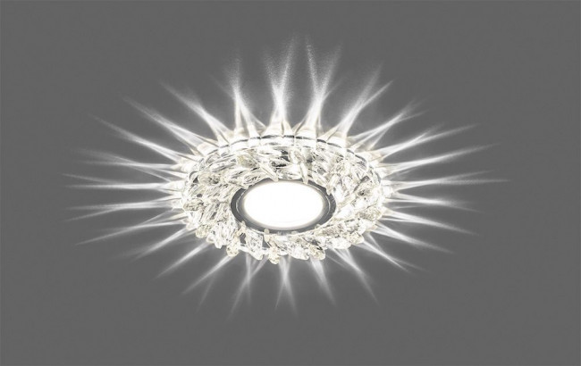 Светильник встраиваемый с белой LED подсветкой Feron CD915 потолочный MR16 G5.3 прозрачный, артикул FERON 28987