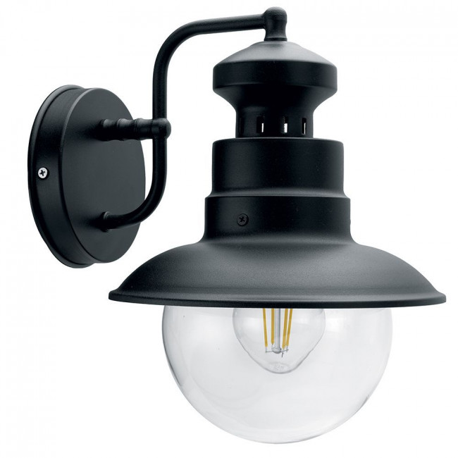 Светильник садово-парковый Feron PL571 на стену вниз 60W 230V E27, черный, артикул FERON 11597
