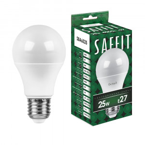 Лампа светодиодная SAFFIT SBA6525 Шар E27 25W 230V 4000K Лампа светодиодная SAFFIT SBA6525 Шар E27 25W 230V 4000K