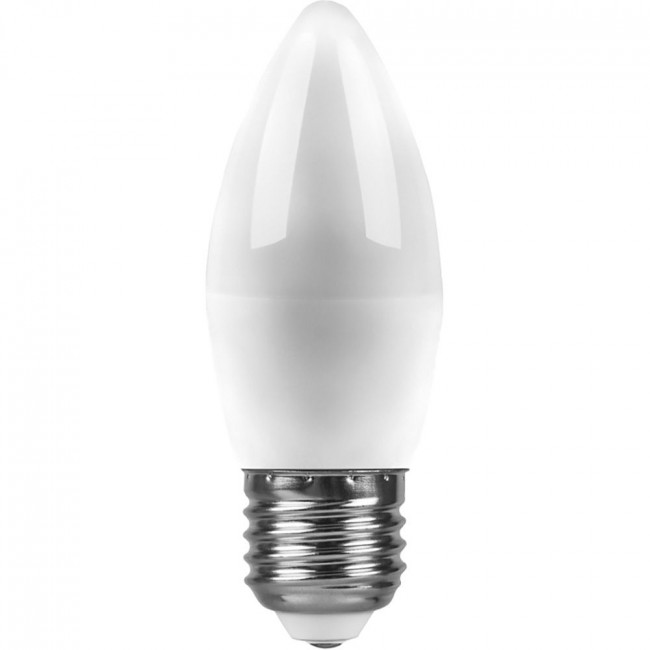 Лампа светодиодная Feron LB-570 Свеча E27 9W 175-265V 6400K, артикул FERON 25938