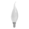 Лампа светодиодная Feron LB-718 свеча на ветру С35Т E14 15W теплый свет (2700K) матовый 38260 