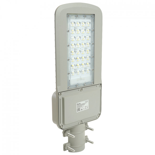 Светодиодный уличный консольный светильник Feron SP3050 80W 5000K 230V, серый, артикул FERON 41266 Светодиодный уличный консольный светильник Feron SP3050 80W 5000K 230V, серый, артикул FERON 41266