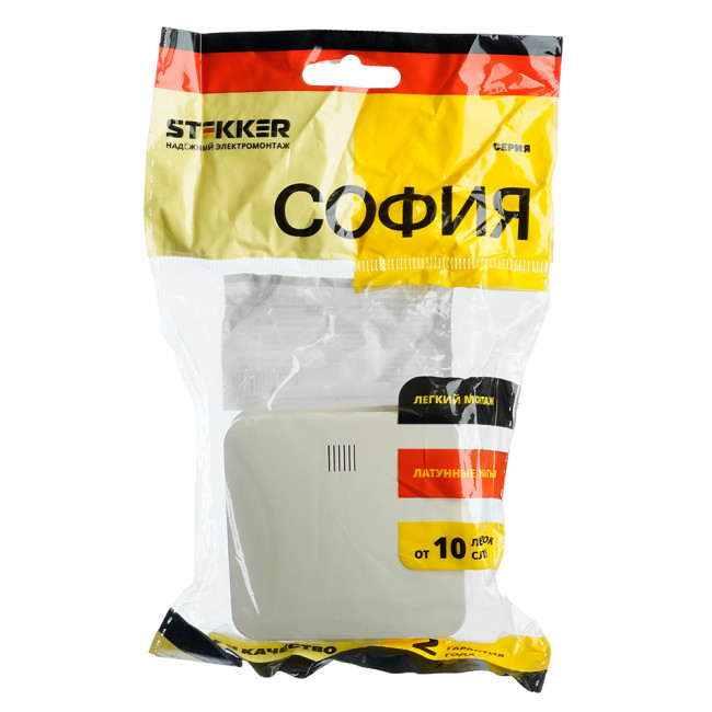 Выключатель открытой установки 1-клавишный с индикатором, STEKKER, 250В, 10А, IP20, серия София, слоновая кость, MSW10-11-20-04, артикул STEKKER 49472 Выключатель открытой установки 1-клавишный с индикатором, STEKKER, 250В, 10А, IP20, серия София, слоновая кость, MSW10-11-20-04, артикул STEKKER 49472