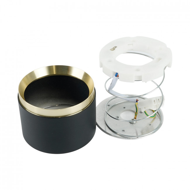 Светильник потолочный Feron Barrel DUET HL459 12W, 230V,GX53, черный + золото IP20, артикул FERON 52021 Светильник потолочный Feron Barrel DUET HL459 12W, 230V,GX53, черный + золото IP20, артикул FERON 52021