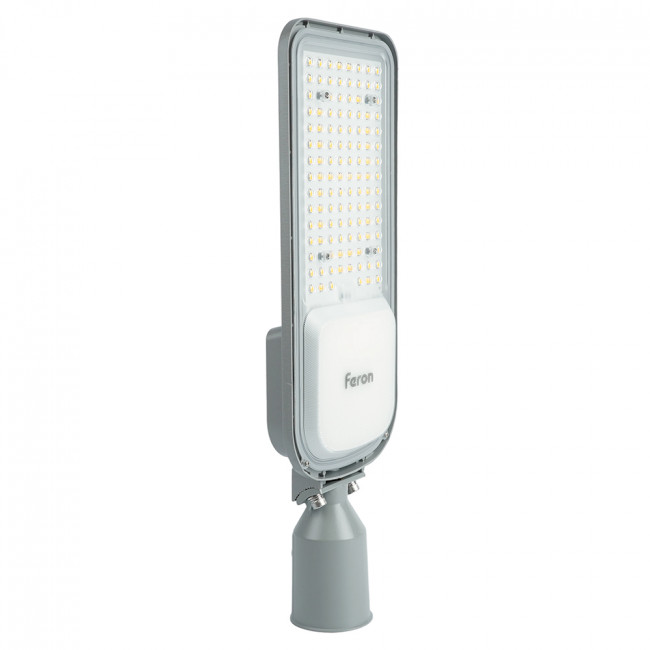 Светодиодный уличный консольный светильник Feron SP3050 80W 4000K 230V, серый, артикул FERON 41267 Светодиодный уличный консольный светильник Feron SP3050 80W 4000K 230V, серый, артикул FERON 41267