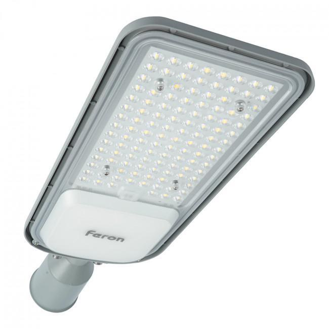 Светодиодный уличный консольный светильник Feron SP3050 80W 4000K 230V, серый, артикул FERON 41267 Светодиодный уличный консольный светильник Feron SP3050 80W 4000K 230V, серый, артикул FERON 41267