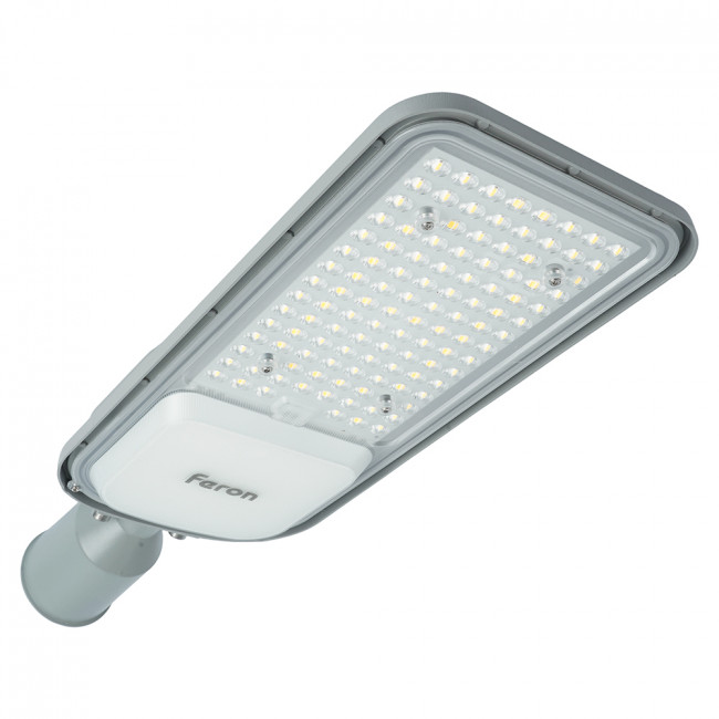 Светодиодный уличный консольный светильник Feron SP3050 80W 4000K 230V, серый, артикул FERON 41267 Светодиодный уличный консольный светильник Feron SP3050 80W 4000K 230V, серый, артикул FERON 41267