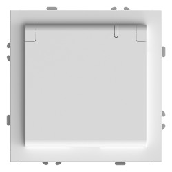 Розетка 1-местная с/з (механизм) STEKKER RST16-5112-01 250V 10А с крышкой и защитной шторкой серия Эмили, белый фарфор soft touch