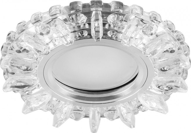 Светильник встраиваемый с белой LED подсветкой Feron CD910 потолочный MR16 G5.3 прозрачный, артикул FERON 28893