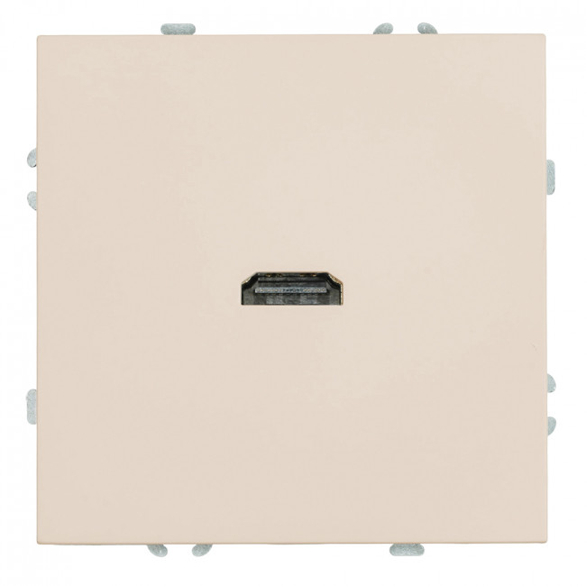 Розетка HDMI 2.0 Type A (механизм), STEKKER, серия Эмили, RST00-5118-08, кашемир, soft touch, артикул STEKKER 50169
