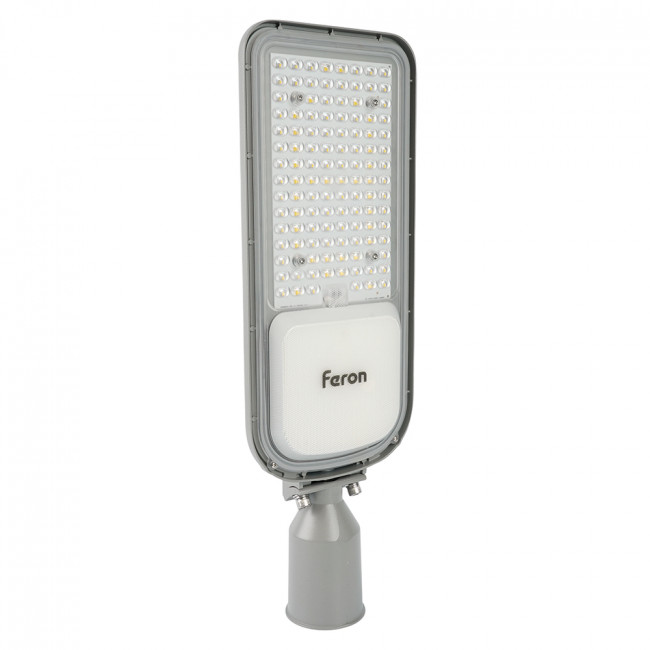 Светодиодный уличный консольный светильник Feron SP3050 100W 5000K 230V, серый, артикул FERON 41268 Светодиодный уличный консольный светильник Feron SP3050 100W 5000K 230V, серый, артикул FERON 41268