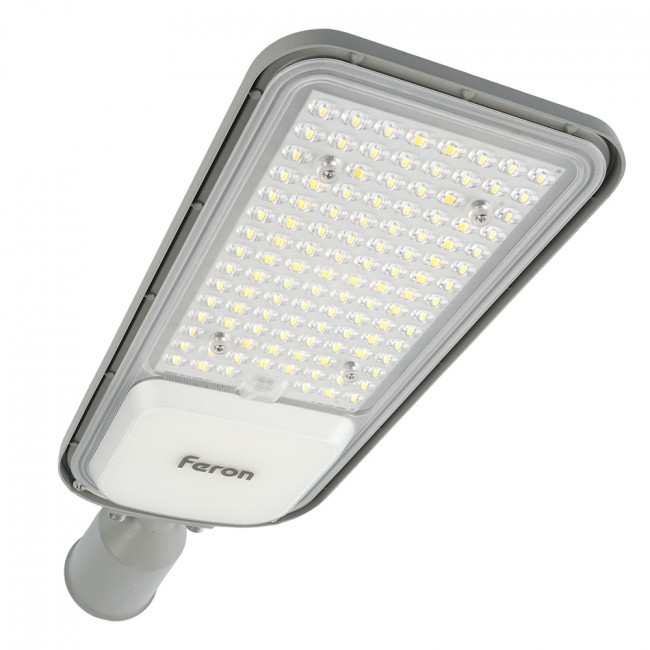 Светодиодный уличный консольный светильник Feron SP3050 100W 5000K 230V, серый, артикул FERON 41268 Светодиодный уличный консольный светильник Feron SP3050 100W 5000K 230V, серый, артикул FERON 41268
