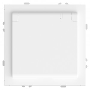 Розетка 1-местная с крышкой с защ. штор, STEKKER, б/з, IP42, 250В, 16А, серия Эмили, RST16-5113-01, белый фарфор, soft touch
