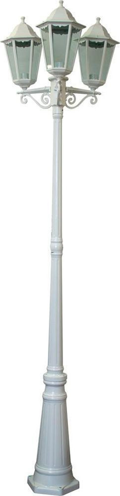 Светильник садово-парковый Feron 6215/PL6215 столб 3*100W E27 230V, белый, артикул FERON 11079