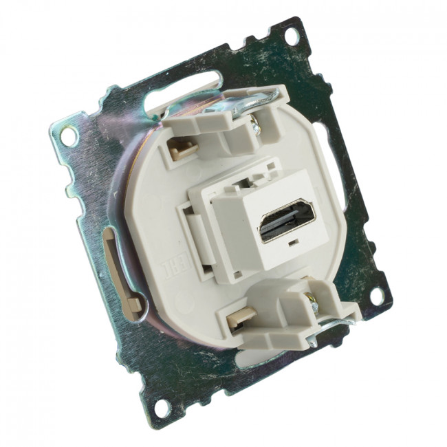Розетка HDMI 2.1, Type A (механизм), STEKKER, GLS00-7118-08, серия Катрин, золото, артикул STEKKER 50060