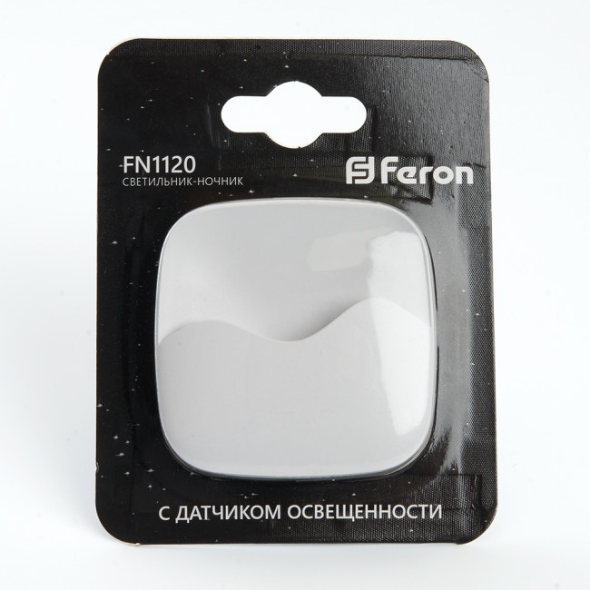 Светильник ночник Feron FN1120 0,5W 230V, белый, артикул FERON 41019 Светильник ночник Feron FN1120 0,5W 230V, белый, артикул FERON 41019