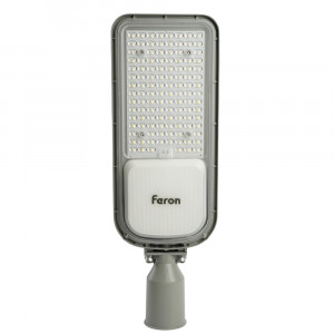 Светодиодный уличный консольный светильник Feron SP3050 100W 4000K 230V, серый Светодиодный уличный консольный светильник Feron SP3050 100W 4000K 230V, серый