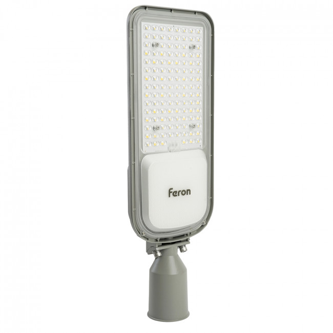 Светодиодный уличный консольный светильник Feron SP3050 100W 4000K 230V, серый, артикул FERON 41269