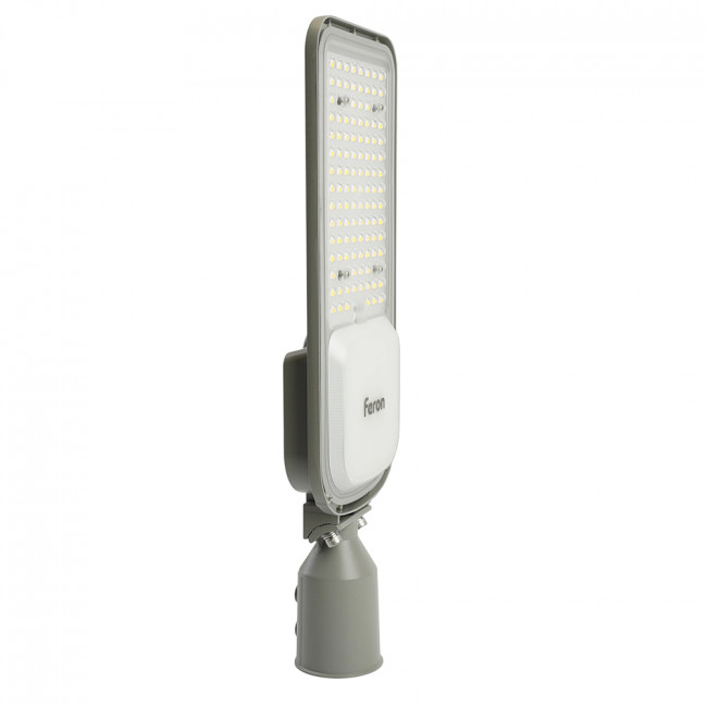 Светодиодный уличный консольный светильник Feron SP3050 100W 4000K 230V, серый, артикул FERON 41269