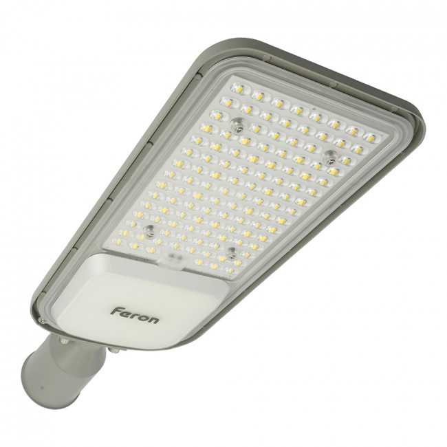 Светодиодный уличный консольный светильник Feron SP3050 100W 4000K 230V, серый, артикул FERON 41269