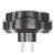 Разветвитель сетевой 3-местный с/з STEKKER ADP16-23-21, 250V, 16A, ABS пластик, черный, артикул STEKKER 50682