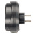 Разветвитель сетевой 3-местный с/з STEKKER ADP16-23-21, 250V, 16A, ABS пластик, черный, артикул STEKKER 50682