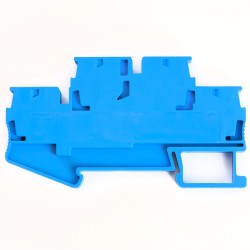 Зажим самозажимной STEKKER LD555-2-40 5-проводной проходной ЗНИ-4,0 (JXB ST 4,0) синий