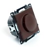 Выключатель диммирующий (механизм) STEKKER GLS10-7106-04 250V max 500W серия Катрин, шоколад 49017 