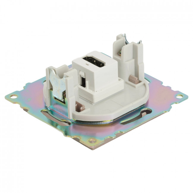 Розетка HDMI 2.1, Type A  (механизм), STEKKER GLS00-7118-02, серия Катрин, шампань, артикул STEKKER 50063