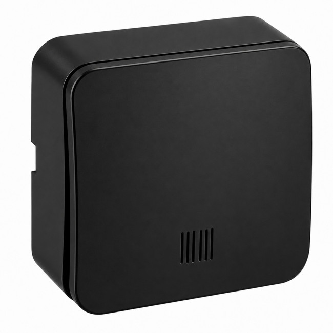 Выключатель открытой установки 1-клавишный с индикатором, STEKKER, 250В, 10А, IP20, серия София, черный матовый, MSW10-11-20-05, артикул STEKKER 49473