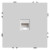 Розетка компьютерная 1-местная RJ-45 (механизм), STEKKER, серия Эмили, RST00-5117-01, белый фарфор, soft touch, артикул STEKKER 49873