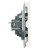 Розетка компьютерная 1-местная RJ-45 (механизм), STEKKER, серия Эмили, RST00-5117-01, белый фарфор, soft touch, артикул STEKKER 49873